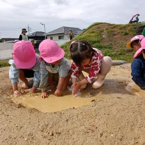 泥んこだぁあいすき‼気持ちいいね☆